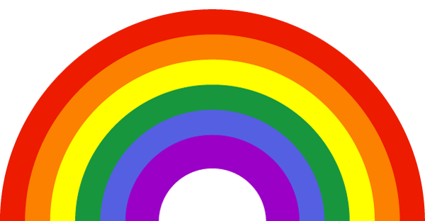 A rainbow.